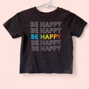 12 Month Infant Baby Boy Girl Short Sleeve Be Happy Garanimals T-Shirt
